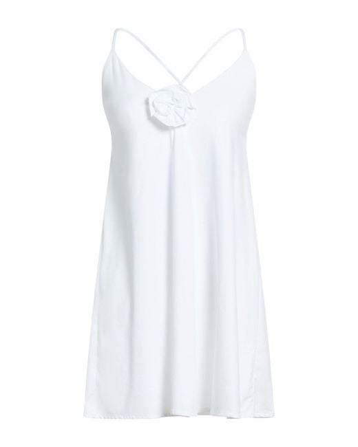 Fisico White Mini Dress Polyamide, Elastane