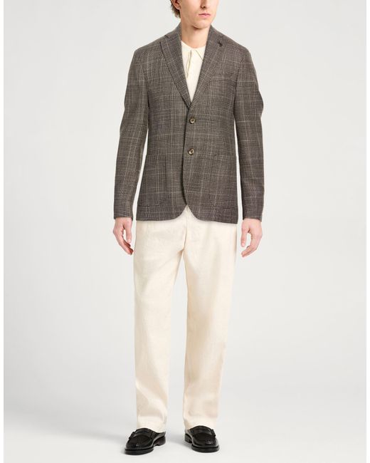 Paoloni Brown Blazers for men