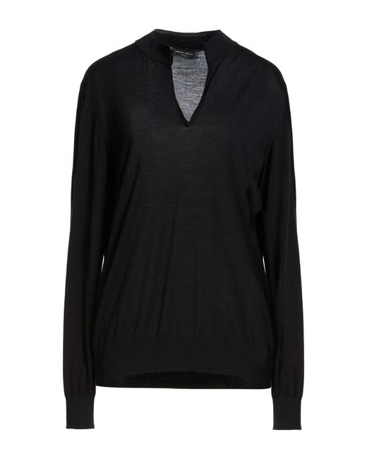 Roberto Collina Black Sweaters