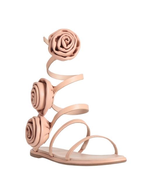 Le Silla Pink Light Sandals Leather
