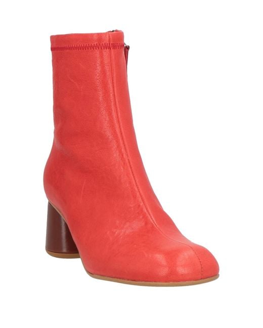 Botines de caña alta Alysi de color Red