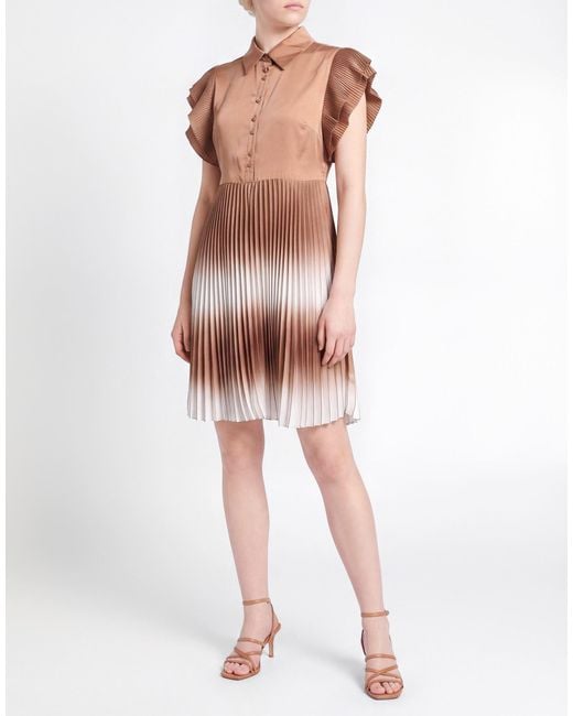 Twinset Brown Mini Dress
