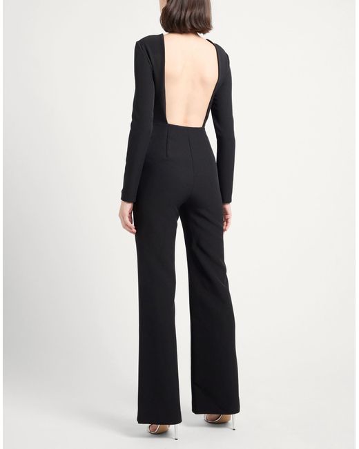 Chiara Ferragni Black Jumpsuit Polyester, Elastane