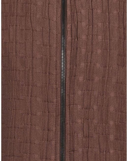 Berna Brown Jacket Polyester, Elastane for men