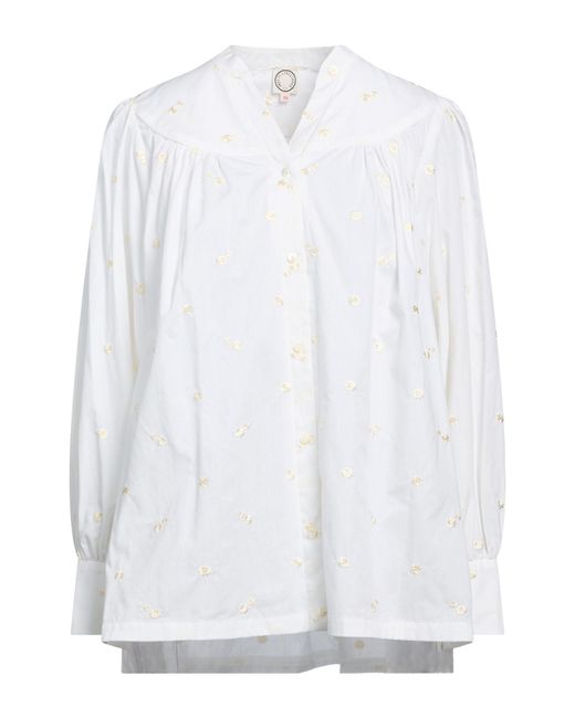 Ines De La Fressange Paris White Shirt Cotton