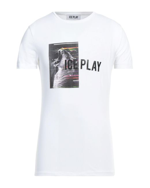 Ice Play White T-shirt for men