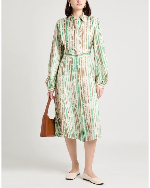 Prabal Gurung Green Midi Dresses
