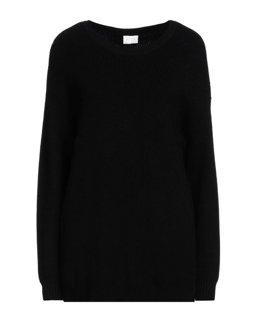 Vila Black Sweater Viscose, Nylon, Polyester