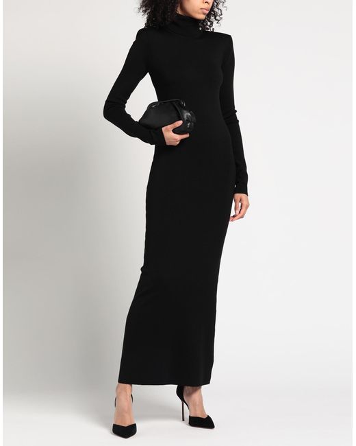 Robe longue Saint Laurent en coloris Black