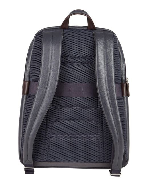 Piquadro Gray Backpack Cow Leather, Eva (Ethylene