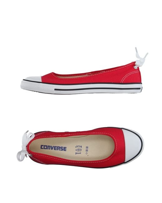 Converse Ballet Flats in Red | Lyst
