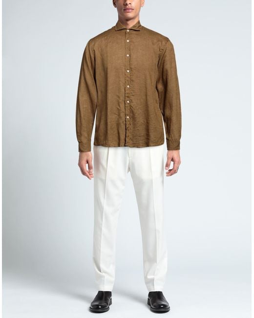Liu Jo Brown Shirt Linen for men
