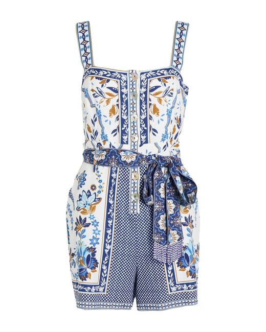Farm Rio Blue Playsuit