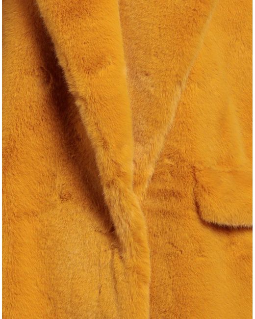 BCBGMAXAZRIA Orange Shearling & Teddy