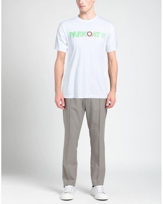 Parkoat White T-Shirt Cotton for men