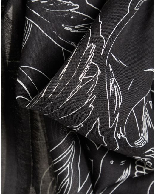 Givenchy Gray Scarf Modal, Cashmere for men