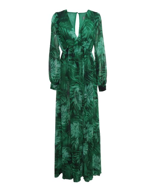 Ermanno Scervino Green Midi-Kleid