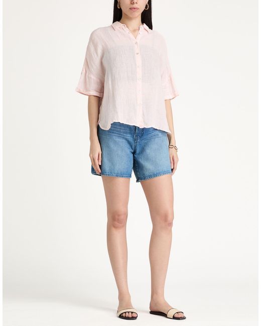120% Lino Pink Shirt Linen