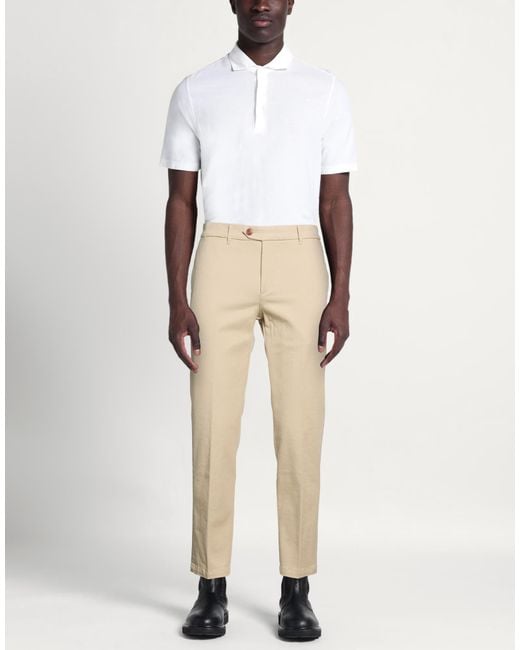 Tela Genova Natural Pants Cotton, Elastane for men