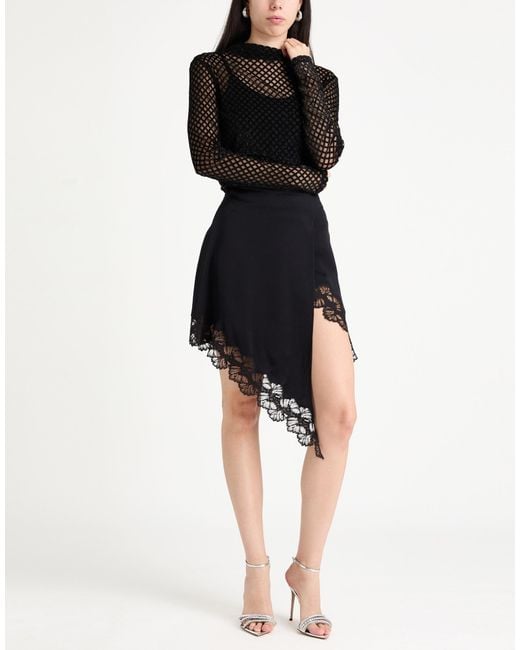 Patrizia Pepe Black Top Polyester, Polyamide, Elastane