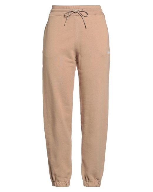 MSGM Natural Camel Pants Cotton