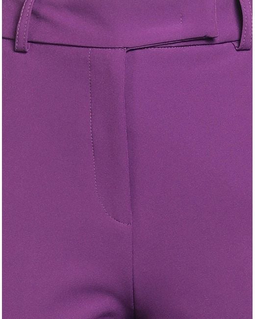 REVISE CONCEPT Purple Pants Polyester, Elastane