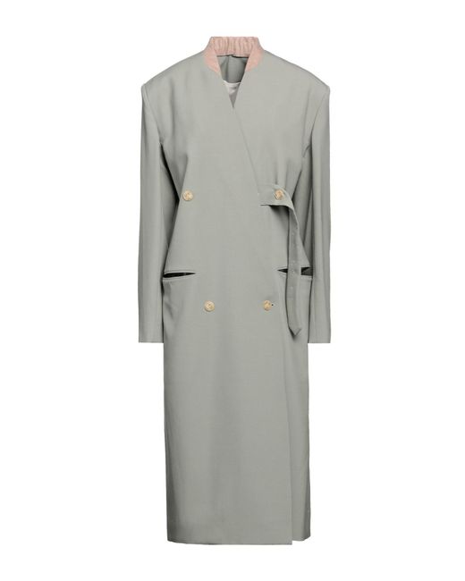 Quira Gray Overcoat & Trench Coat