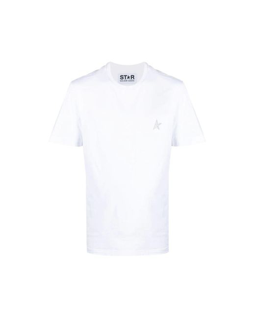 T-shirt di Golden Goose Deluxe Brand in White da Uomo