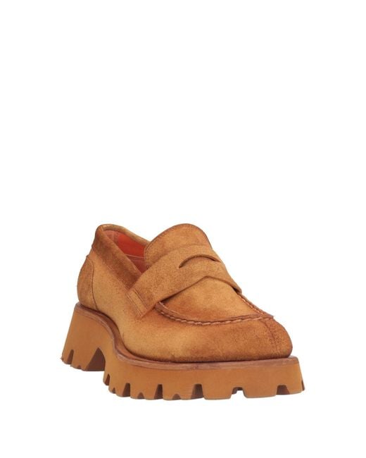 Santoni Brown Loafers