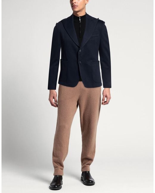 Exte Blue Midnight Blazer Viscose, Nylon, Elastane for men
