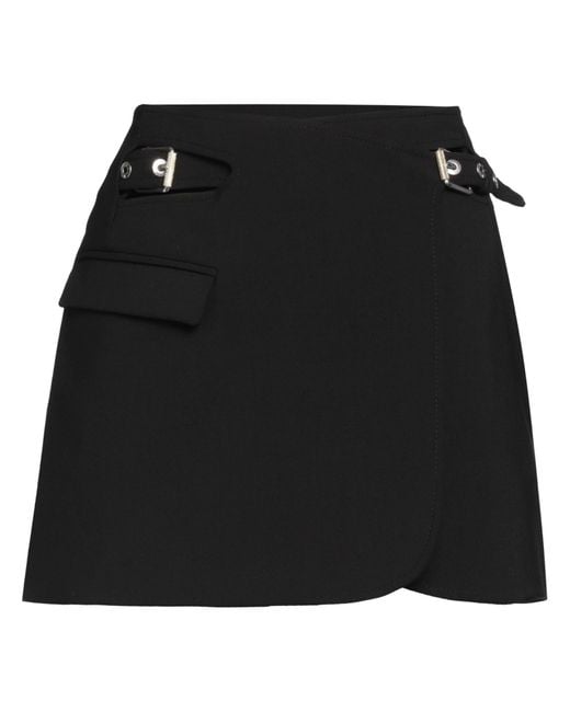 Dion Lee Black Mini Skirt Polyester, Wool, Elastane, Polyamide