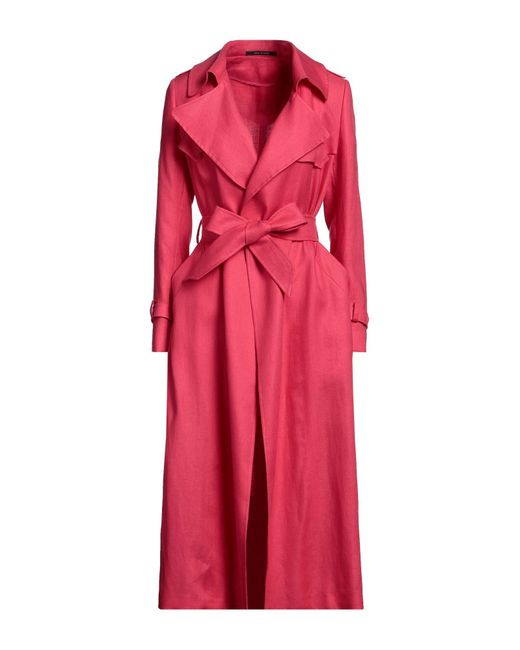 Tagliatore Red Overcoat & Trench Coat