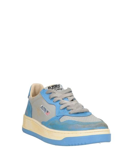 Autry Blue Azure Sneakers Leather