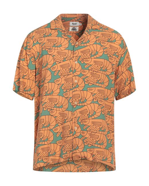 Brava Fabrics Orange Shirt for men