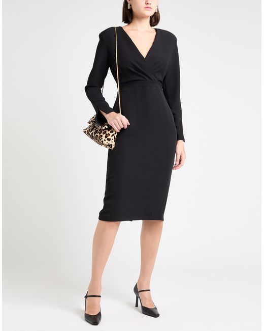 casual midi dress with short sleeves Fix You Right Up Short Sleeve Midi Dress • Black Large