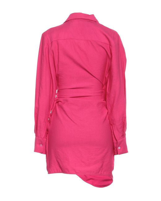 Jacquemus Pink La Robe Bahia Mini Dress