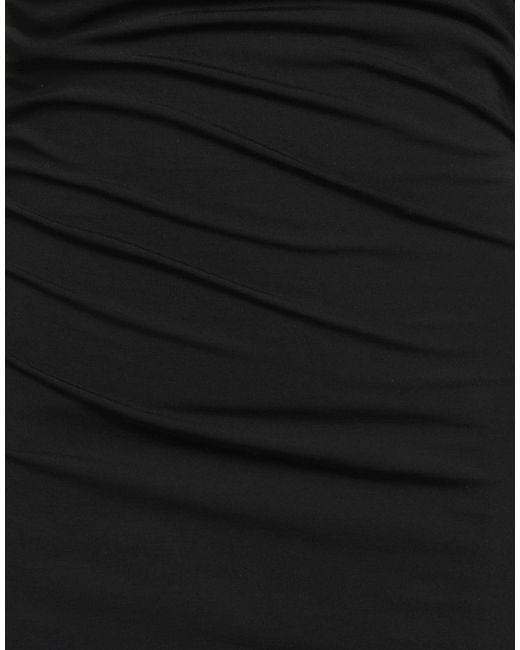 SOLOTRE Black Mini Dress Rayon, Polyamide, Elastane