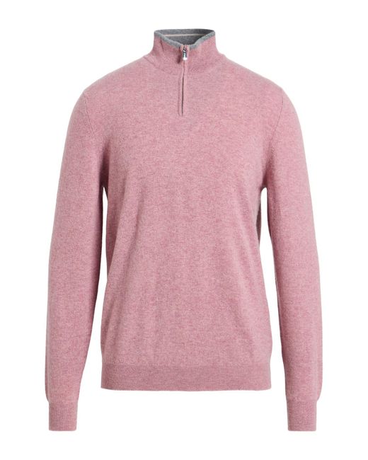 Fedeli Pink Sweaters for men