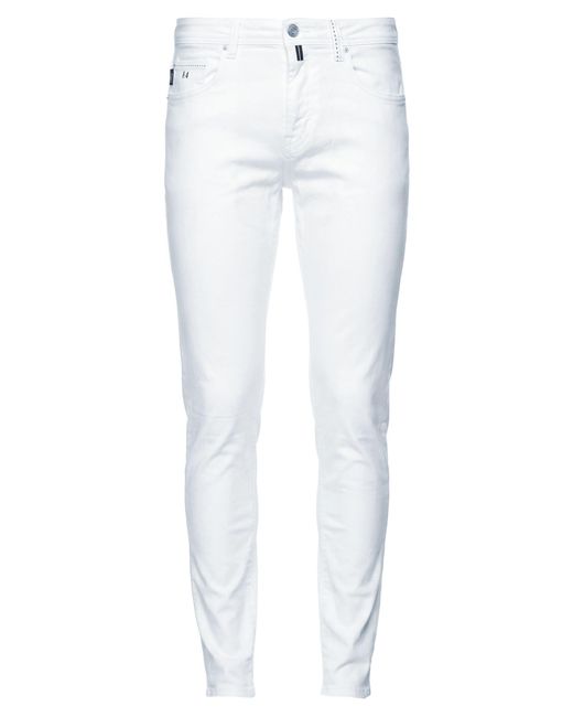 Tramarossa White Pants Cotton, Polyester, Elastane for men