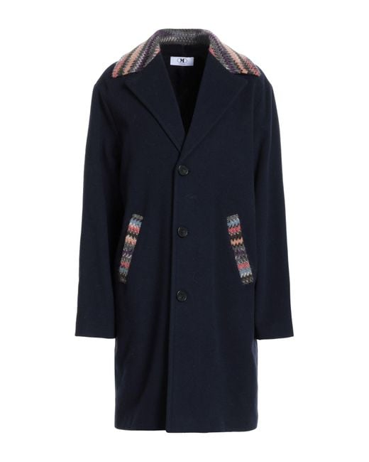 Missoni Blue Coat Virgin Wool, Polyamide, Wool, Mohair Wool