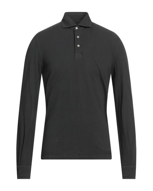 Della Ciana Black Polo Shirt for men