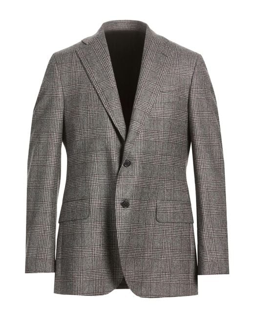 Tombolini Gray Blazer Virgin Wool for men