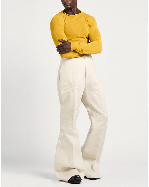 Rick Owens Natural Pants Linen for men