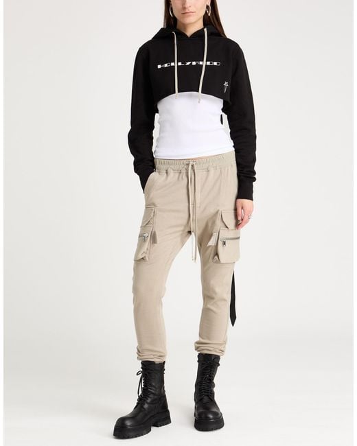 Rick Owens Natural Pants Cotton