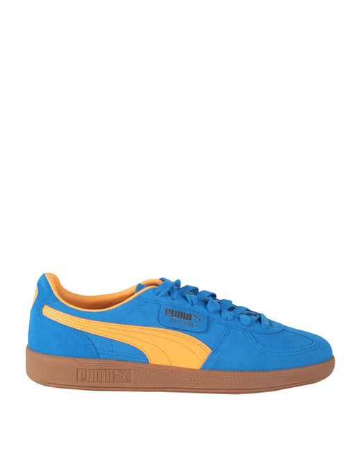 PUMA Blue Palermo Azure Sneakers Cowhide for men