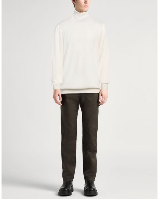 Lardini White Turtleneck for men