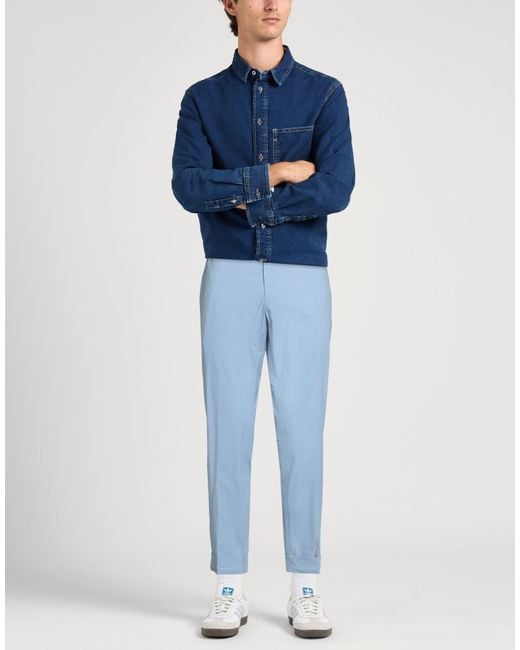 Messagerie Blue Patrizio Piscaglia Light Pants Cotton, Elastane for men