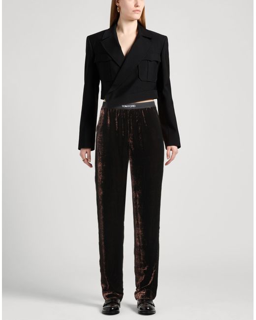 Tom Ford Black Pants Viscose, Silk, Polyester, Elastane, Polyamide