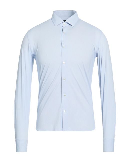 Rrd Blue Shirt Polyamide, Elastane for men