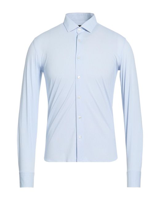 Rrd Blue Shirt Polyamide, Elastane for men